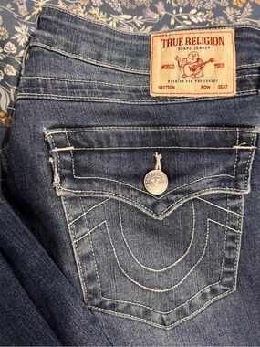 True Religion Women's Blue Denim Jeans 30
